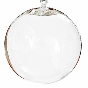 Glaskugel klar zum hängen Durchmesser ca. 8 cm Klarglas mundgeblasen