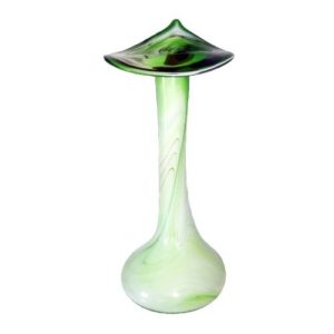 Grüne Glasvase für langstielige Blumen mundgeblasen Vase bunt Smeralda 35 cm