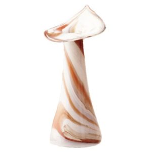 Schmale Vase beige- bunt  Höhe ca. 30 cm mundgeblasen
