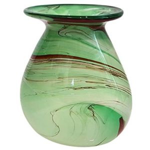 Grüne Vase mundgeblasen Boxbeutel Glasvase Sonderangebot bunt Smeralda Höhe ca. 20 cm Angebot