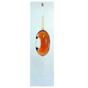 Verzierte XL Grappa Flasche ausgefallenes Design klarglas mundgeblasen Höhe 54 cm Inhalt 0,5 Liter