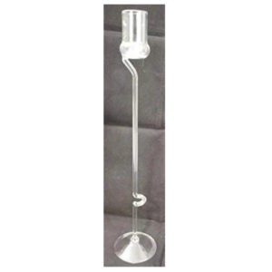 Sherry Essig Glas mit Kringel Höhe 26 cm Klarglas mundgeblasen