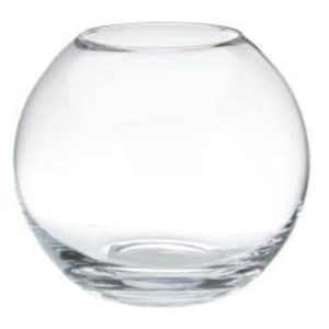 Kugel Vase übergroße XXXL Kugelvase transparentes Glas, Blumen Vase, Kristallglas klar, mundgeblasen, Durchmesser 40 cm, Höhe ca. 34 cm, Öffnung oben circa 21 cm ll. Wahl Es befinden sich im Glas minimale Luftbläschen oder Schlieren.