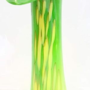 Grüne Vase hohe Glasvase Smeralda  Höhe ca. 30 cm  mundgeblasenes Kristallglas Smeralda