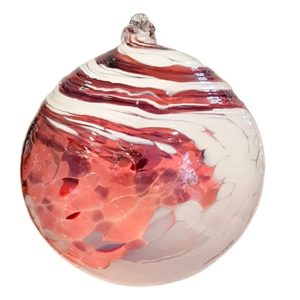 Kugel zum hängen ca.13 cm Durchm. rosa violett weiß