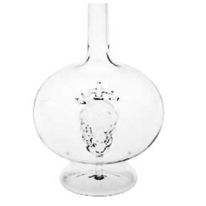 Öllampe klarglas Petroleumlampe Höhe ca. 25 cm. Die Lampe ist mit folgenden Früchten Birne, Apfel, Kirsche, Zwetschge, Traube oder Himbeere.