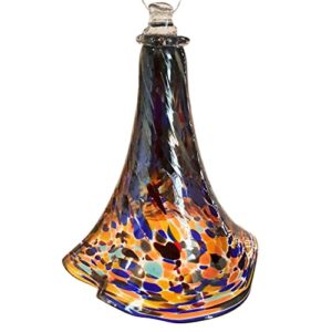 Glas Glocke zum hängen Höhe ca. 10 cm bunt mundgeblasen