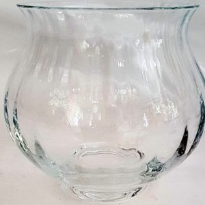 Teelichtglas Windlichtglas klar Höhe 11 cm Ø 12 cm mundgeblasen