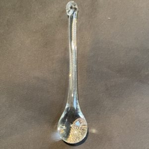 Glastropfen massiv zum hängen klares Glas Glasträne Lüstertropfen Länge ca. 10 cm Durchmesser 20 mm