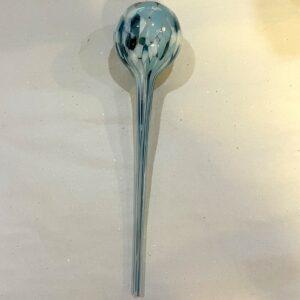 Bewässerungskugel Tropfen petrol blau Glastropfen Durstkugel mundgeblasen Länge ca. 30 cm Durchmesser 7 cm
