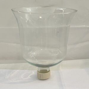 Kerzenhalter zum stecken Teelichthalter Höhe 8 cm Durchmesser oben 9,2 cm mit Glas Sockel zum stecken Ø 1,8 cm