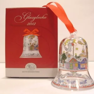 Hutschenreuther Glas Glocke  Jahr 2012 Höhe ca. 8 cm mundgeblasen